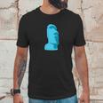 Hawaiian Luau Blue Moai Easter Island Tiki Unisex T-Shirt Gifts for Him