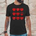 Heart Emojis Valentines Day Funny Emoticons Unisex T-Shirt Gifts for Him