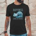 Kiteboarding Kite Surfing Happiness Comes In Waves Unisex T-Shirt Gifts for Him