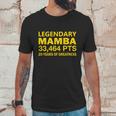 Legendary Mamba Out Farewell Tribute Graphic Design Printed Casual Daily Basic Unisex T-Shirt Gifts for Him