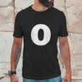 Letter O Capital Alphabet Monogram Initial Unisex T-Shirt Gifts for Him