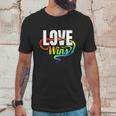 Lgbtq Love Wins Logo For Pride Month Funny Gift Unisex T-Shirt Gifts for Him