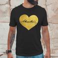 Love A Hamilton Golden Signature Heart Unisex T-Shirt Gifts for Him