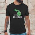 Made In Detroit Michigan State Map Motor City Area 313 Gift Unisex T-Shirt Gifts for Him