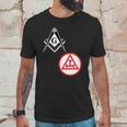 Mens Mason Royal Arch Split Masonic York Rite Black Unisex T-Shirt Gifts for Him