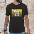 Milwaukee Wisconsin Retro Gradient Stripes Unisex T-Shirt Gifts for Him