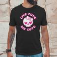 Pastel Goth Live Cute Die Cute Skull Bow And Heart Shape Unisex T-Shirt Gifts for Him