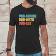 Pro Choice Pro Weed Pro Cat Retro Vintage Unisex T-Shirt Gifts for Him