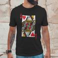 Queen Of Hearts Playing Card Funny Unisex T-Shirt Gifts for Him