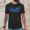 Roll Jiu Jitsu Blue Unisex T-Shirt Gifts for Him