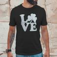 Shamrock Love Funny St Pats Paddy Patrick Pattys Green Heart Cute Unisex T-Shirt Gifts for Him