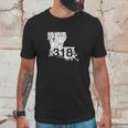 Shreveport Ruston Tallulah Area Code 318 Louisiana Unisex T-Shirt Gifts for Him