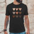 Skin Tone Hearts Black History Month No Skin Tone Melanin Unisex T-Shirt Gifts for Him