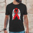 Survivor Red Ribbon Recovery Unisex T-Shirt Gifts for Him