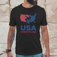 Usa Wrestling Eroded Unisex T-Shirt Gifts for Him