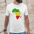 Africa Map Reggae Rasta Unisex T-Shirt Gifts for Him