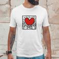 Keith Haring Heart Unisex T-Shirt Gifts for Him