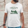 Living In A Van Down By The River Summer Camping Home Unisex T-Shirt Gifts for Him