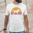 Retro Sun Redbone Coonhound Dog Silhouette Unisex T-Shirt Gifts for Him