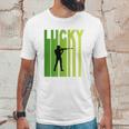 St Patricks Day Lucky Shooting Funny Sport Lovers Gift Unisex T-Shirt Gifts for Him