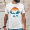 Texas Longhorn Cow Vintage Texan Cattle Herd Retro Lone Star Unisex T-Shirt Gifts for Him