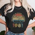 1981 Retro Vintage 41 Years Old 41St Birthday Gift Unisex T-Shirt Gifts for Her