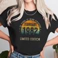 1982 Birthday Gifts For Men February 40 Years Old 40Th Bday Unisex T-Shirt Gifts for Her