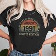 31 Years Old August 1991 Limited Edition 31St Birthday Unisex T-Shirt Gifts for Her