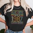 35Th Birthday Vintage Tee 35 Years Old Awesome Since 1987 Ver2 Unisex T-Shirt Gifts for Her