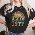 44 Years Old Birthday Awesome Since May 1977 44Th Birthday Unisex T-Shirt Gifts for Her