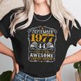 44 Years Old September 1977 Retro Awesome 44Th Birthday Unisex T-Shirt Gifts for Her