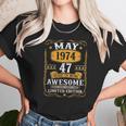 47 Years Old Gifts Vintage May 1974 47Th Birthday Gift Unisex T-Shirt Gifts for Her