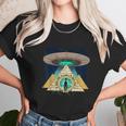 Ancient Astronaut Egyptian Pyramid Alien Conspiracy Theory Unisex T-Shirt Gifts for Her