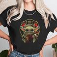 Baby Yoda Hug Flaptatn Fire Reside Unisex T-Shirt Gifts for Her