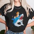 Beagle Riding Shark Jawsome Dog Lover Unisex T-Shirt Gifts for Her