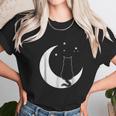 Black Cat On The Crescent Moon By The Starlight Unisex T-Shirt Gifts for Her