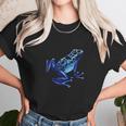 Blue Poison Dart Frog Colorful Design Nature Lover Unisex T-Shirt Gifts for Her