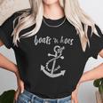 Boats N Hoes Funny Nautical Comedy Lake Ocean Unisex T-Shirt Gifts for Her