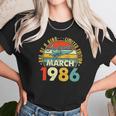 Born In March 1986 36Th Birthday Gift Retro 36 Years Old Unisex T-Shirt Gifts for Her