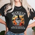 Buckle Up Buttercup You Just Flipped My Witch Switch Halloween Cat Unisex T-Shirt Gifts for Her