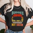 Buddies Not Bacon Cute Funny Pig Vegan Vintage Piggy Gift Unisex T-Shirt Gifts for Her