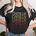 Camilla Retro Wordmark Pattern Vintage Style Unisex T-Shirt Gifts for Her