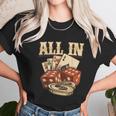 All In Card Game Playing Cards Poker Player Gambling Casino Graphic Design Printed Casual Daily Basic Unisex T-Shirt Gifts for Her