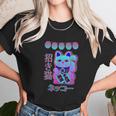 Cat Japanese Welcome Vaporwave Aesthetic Otaku | Maneki Neko Unisex T-Shirt Gifts for Her