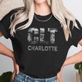 Clt Airport Code City Of Charlotte Nc Skyline Art Gift Unisex T-Shirt Gifts for Her