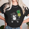 Dabbing Kitty Cat Pineapple Aloha Beach Hawaiian Dance Unisex T-Shirt Gifts for Her