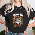 Dart Nine Darts Are Enough Dartboard In Flames Unisex T-Shirt Gifts for Her