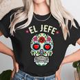 Day Of The Dead Mexico El Jefe Boss Sugar Skull Halloween Unisex T-Shirt Gifts for Her