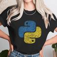 Distressed Python Logo For Engineers Unisex T-Shirt Gifts for Her