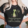 Easily Distracted By Cats And Weed Unisex T-Shirt Gifts for Her